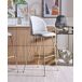 Beliani Silla de bar ARCOLA Beliani Silla de bar ARCOLA Gris Claro