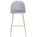 Beliani Silla de bar ARCOLA Beliani Silla de bar ARCOLA Gris Claro