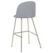 Beliani Silla de bar ARCOLA Beliani Silla de bar ARCOLA Gris Claro