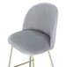 Beliani Silla de bar ARCOLA Beliani Silla de bar ARCOLA Gris Claro