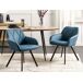 Beliani Silla de comedor MONEE Beliani Silla de comedor MONEE Azul Marino