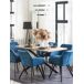 Beliani Silla de comedor MONEE Beliani Silla de comedor MONEE Azul Marino