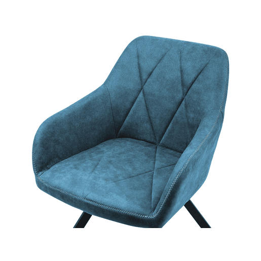 Conjunto de 2 cadeiras de jantar MONEE Azul turquesa