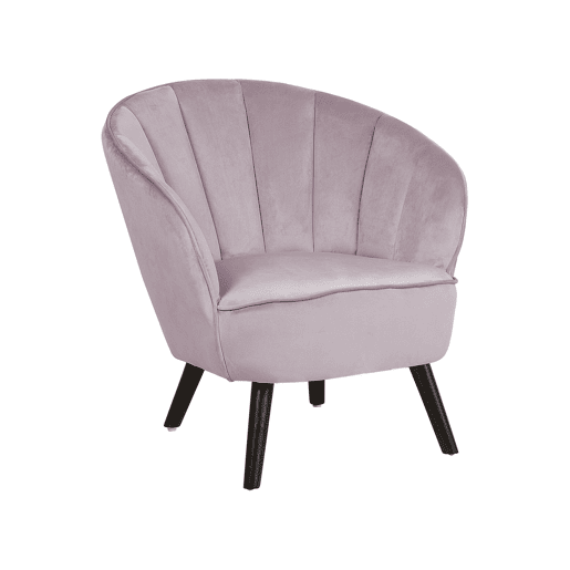 Poltrona DALA Veludo Rosa