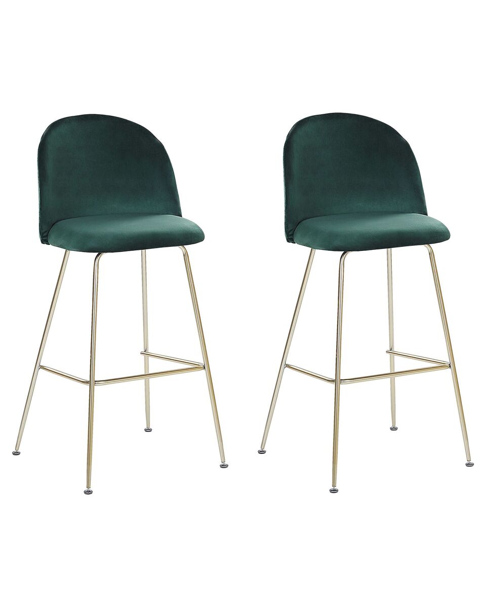 Beliani Silla de bar ARCOLA Verde