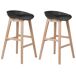 Beliani Silla de bar MICCO Beliani Silla de bar MICCO Negro