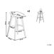 Beliani Silla de bar MICCO Beliani Silla de bar MICCO Negro