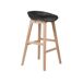Beliani Silla de bar MICCO Beliani Silla de bar MICCO Negro