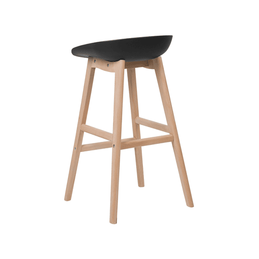 Conjunto de 2 bancos de bar MICCO Preto Conjunto de 2 bancos de bar MICCO Preto