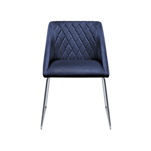Conjunto de 2 cadeiras de jantar ARCATA Veludo Azul marinho