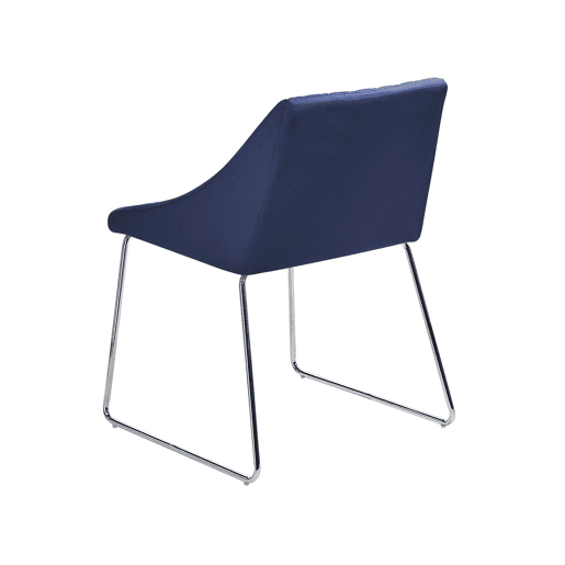 Conjunto de 2 cadeiras de jantar ARCATA Veludo Azul marinho