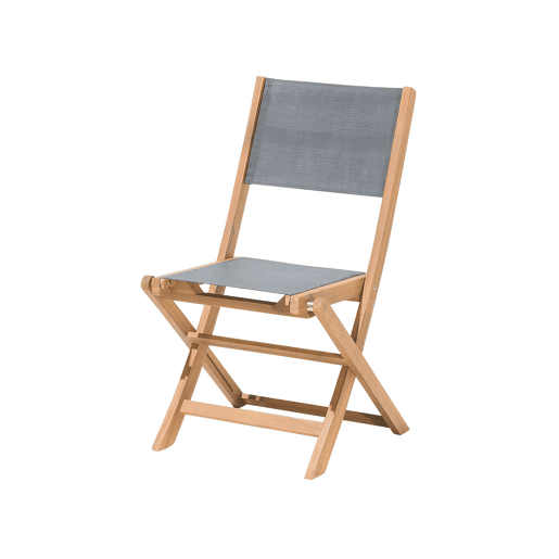 Conjunto de 2 cadeiras de jardim CESANA Madeira de acácia Castanho claro