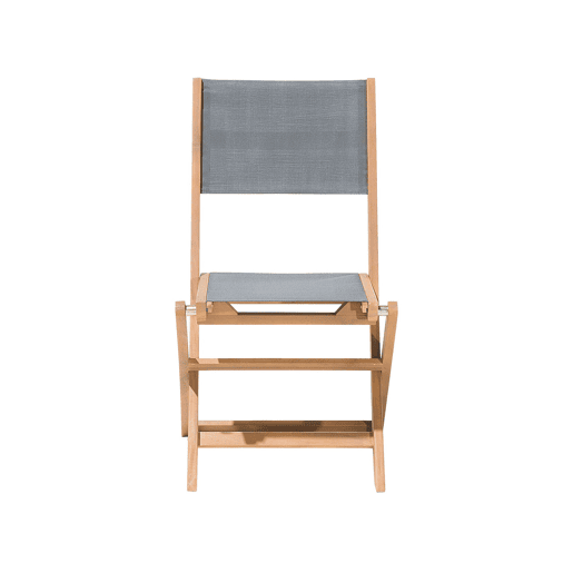 Conjunto de 2 cadeiras de jardim CESANA Madeira de acácia Castanho claro
