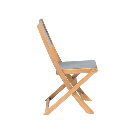 Conjunto de 2 cadeiras de jardim CESANA Madeira de acácia Castanho claro