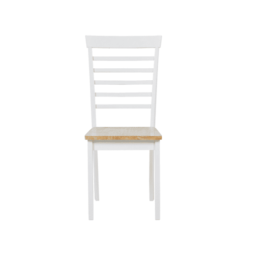 Conjunto de 2 cadeiras de jantar BATTERSBY Madeira Branco