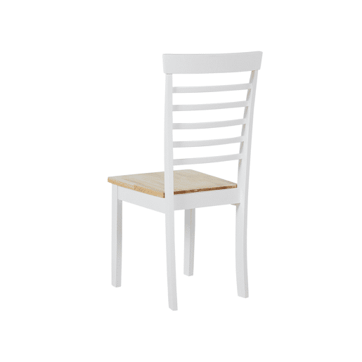 Conjunto de 2 cadeiras de jantar BATTERSBY Madeira Branco