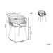 Beliani Silla de comedor HOBACK Beliani Silla de comedor HOBACK Dorado