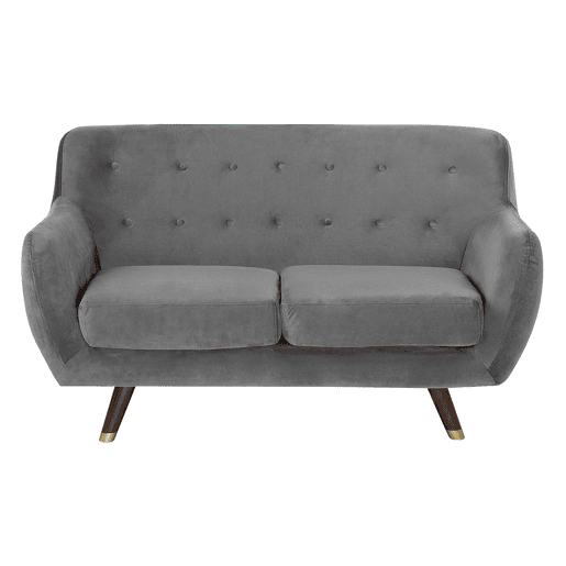 Conjunto de sala de estar BODO Veludo Cinzento 6 lugares
