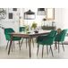 Beliani Silla de comedor WELLSTON Beliani Silla de comedor WELLSTON Verde Oscuro