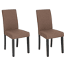 Conjunto de 2 cadeiras de jantar BROADWAY Castanho