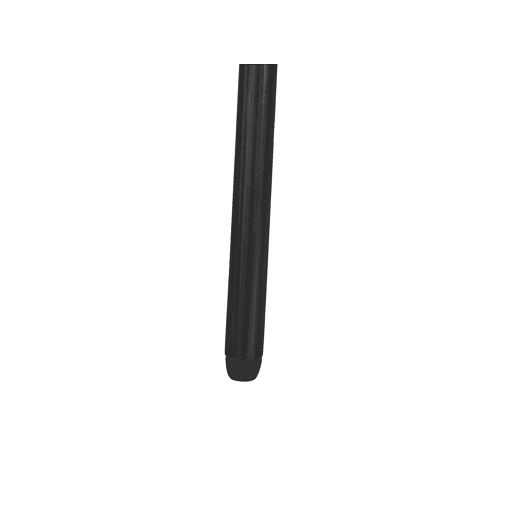Conjunto de 2 cadeiras de jantar HOBACK Metal Preto