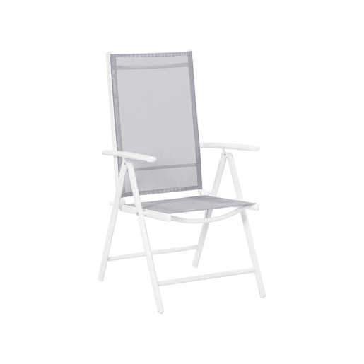 Conjunto de refeições de jardim 6 lugares CATANIA Metal Cinzento