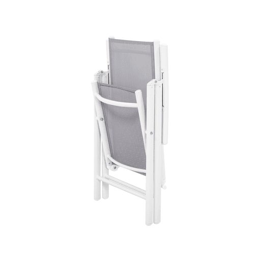 Conjunto de refeições de jardim 6 lugares CATANIA Metal Cinzento