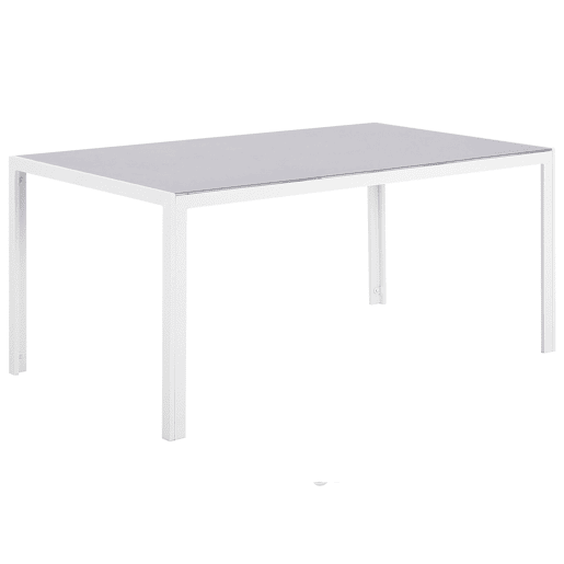Conjunto de refeições de jardim 6 lugares CATANIA Metal Cinzento