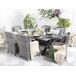 Beliani Conjunto de comedor CASCAIS Beliani Conjunto de comedor CASCAIS Beige