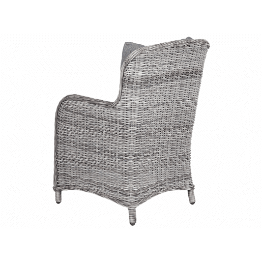 Conjunto de refeições de jardim 6 lugares CASCAIS com almofadas Cinzento