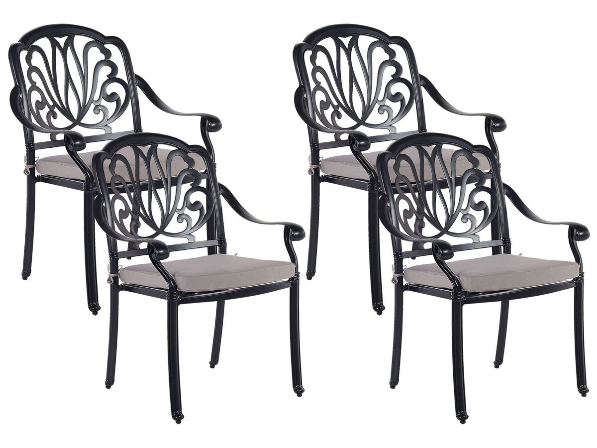 Beliani Silla de jardín ANCONA Beige