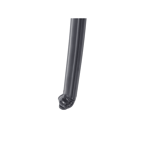 Conjunto de 4 cadeiras de jardim com almofadas ANCONA Metal Preto