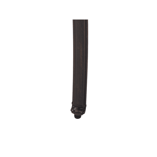 Conjunto de 4 cadeiras de jardim com almofadas ANCONA Metal Castanho escuro