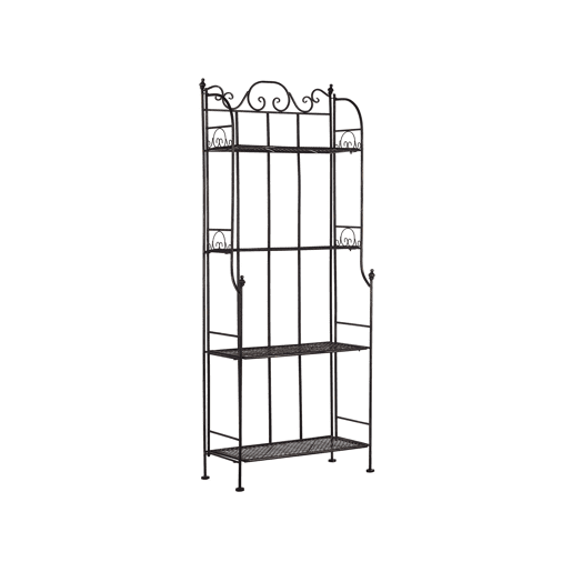 Estante com prateleiras ISERNIA Metal Preto