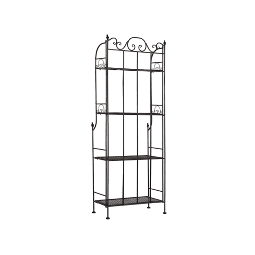 Estante com prateleiras ISERNIA Metal Preto