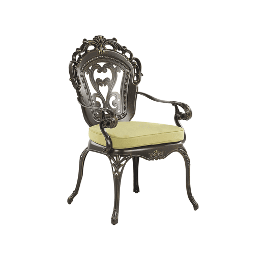 Conjunto de refeições de jardim 4 lugares SAPRI com almofadas Metal Castanho escuro