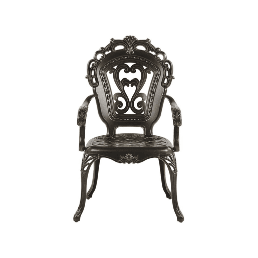 Conjunto de refeições de jardim 4 lugares SAPRI com almofadas Metal Castanho escuro