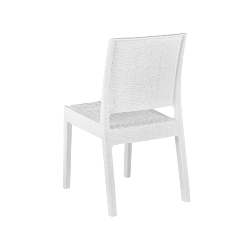 Conjunto de 2 cadeiras de jardim FOSSANO Material sintético Branco