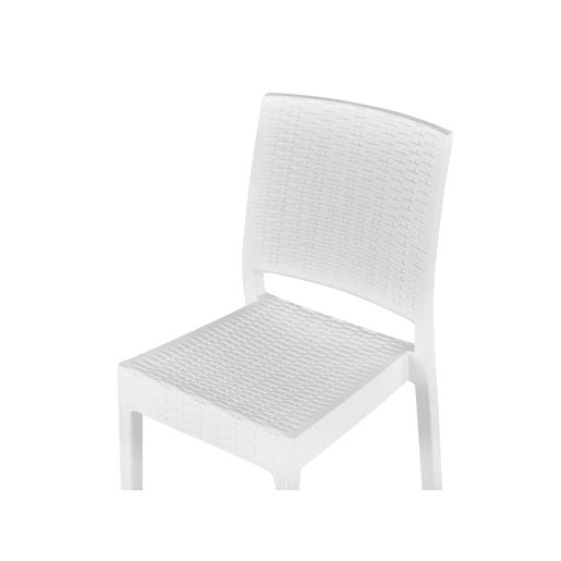 Conjunto de 2 cadeiras de jardim FOSSANO Material sintético Branco