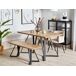 Beliani Mesa de comedor UPTON Beliani Mesa de comedor UPTON Marrón