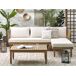 Beliani Conjunto de jardín CREMONA Beliani Conjunto de jardín CREMONA Blanco/ Beige