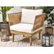 Beliani Conjunto de jardín CREMONA Beliani Conjunto de jardín CREMONA Blanco/ Beige