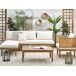 Beliani Conjunto de jardín CREMONA Beliani Conjunto de jardín CREMONA Blanco/ Beige