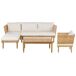 Beliani Conjunto de jardín CREMONA Beliani Conjunto de jardín CREMONA Blanco/ Beige