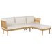 Beliani Conjunto de jardín CREMONA Beliani Conjunto de jardín CREMONA Blanco/ Beige
