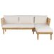 Beliani Conjunto de jardín CREMONA Beliani Conjunto de jardín CREMONA Blanco/ Beige