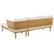 Beliani Conjunto de jardín CREMONA Beliani Conjunto de jardín CREMONA Blanco/ Beige