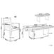 Beliani Conjunto de comedor VALCANETTO/TAVIANO Beliani Conjunto de comedor VALCANETTO/TAVIANO Negro