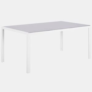 Mesa de refeição de jardim CATANIA 160 cm 91 cm Vidro Cinzento