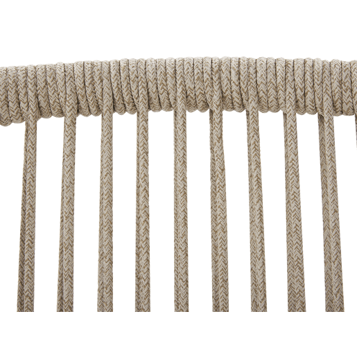 Conjunto de 2 cadeiras de jardim com almofadas OLBIA Creme